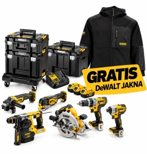 Werkteh DeWALT DCK685P3T Set aku alata 18V | 6 alata + 3 baterije + 3 kofera + GRATIS DeWALT jakna