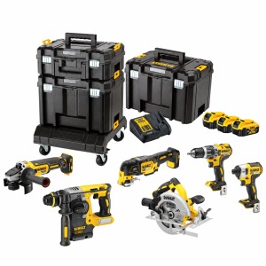 Werkteh DeWALT DCK685P3T Najprodavaniji set aku alata 18V | 6 alata + 3 baterije + punjač + 3 kofera
