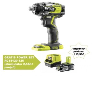 Werkteh Ryobi R18IW7-0 akumulatorski ONE+ udarni odvijač 18V / bez baterije i punjača