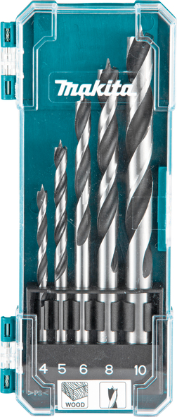 Werkteh Makita 5 dijelni komplet svrdala za drvo 4-10mm D-72861