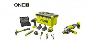 Werkteh Ryobi akumulatorski set R18DD3-220TAH + R18AG-0 18V / 2x baterije + punjač