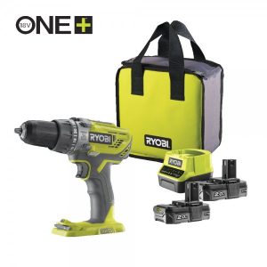 Werkteh Ryobi R18PD3-220S akumulatorska ONE+ udarna bušilica-odvijač 18V / 2x baterije + punjač