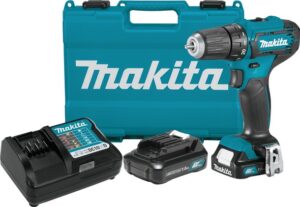 Werkteh Makita DF333DWYE akumulatorska bušilica-odvijač 12V / 2x baterije + kofer