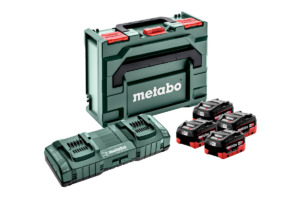 Werkteh Metabo set 4x baterije + dupli punjač + kofer 685135000