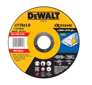 Werkteh DeWALT DT3442 rezna ploča 115x1x22mm Extreme za Inox