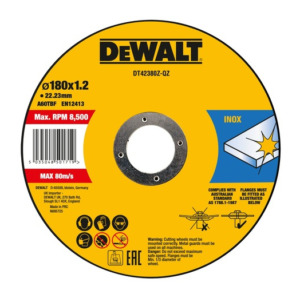 Werkteh DeWALT DT42380 rezna ploča 180x1,2x22,23mm Standard Inox