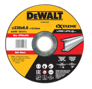 Werkteh DeWALT DT43919 brusna ploča 230x6x22,23mm Extreme za metal