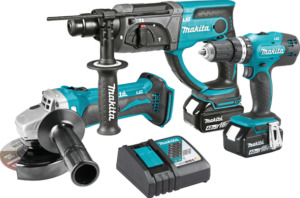 Werkteh Makita DLX3121M akumulatorski set 18V / 3x alat + 2x baterije + punjač