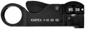 Werkteh Knipex 16 60 05 SB Alat za skidanje izolacije za koaksijalni kabel