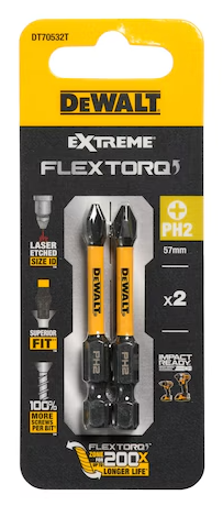 Werkteh DeWALT DT70532 Extreme PH2 57mm 2kom FLEXTORQ bitova