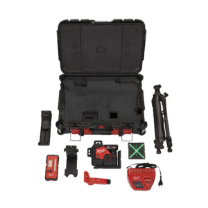 Werkteh Milwaukee M123PLKIT-401P aku linijski laser 3 zelene linije 12V u koferu, 1x4Ah baterije i punjač 4933478960