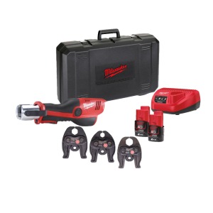 Werkteh Milwaukee M12HPT-202C M-SET aku preša za cijevi 12V u koferu, 2x baterije, punjač 4933443095