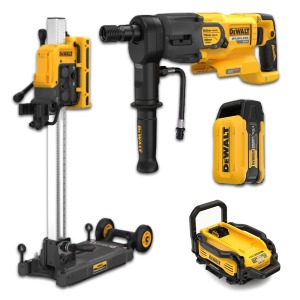 Werkteh DeWALT POWERSHIFT aku set dijamantna bušilica, postolje, baterija + punjač