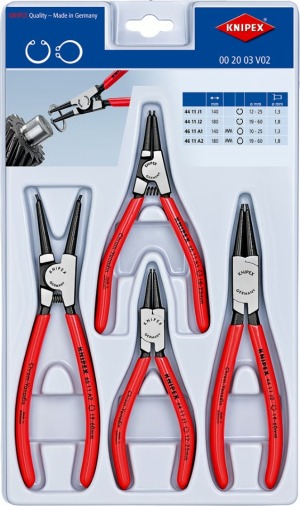 Werkteh Knipex 00 20 03 V02 set kliješta za seger osigurače 4/1
