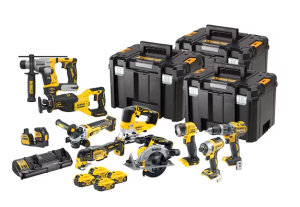 Werkteh DeWALT DCK1012P4T set aku alata 18V u 3 kofera, 10x alat, 4x baterije, punjač