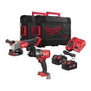 Werkteh Milwaukee M18FPP2E3-502X set aku alata 18V u koferu, 2x alat, 2x baterija, punjač 4933492516
