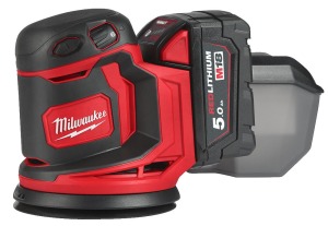 Werkteh Milwaukee M18BOS125-502B aku orbitalna brusilica 18V u torbi, 2x baterija, punjač 4933464229