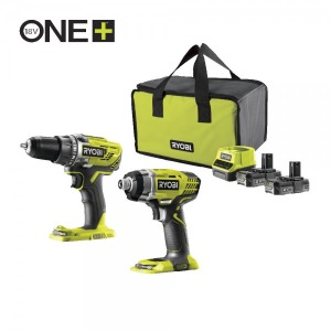 Werkteh Ryobi R18DDID-220S set aku alata 18V u torbi, 2x alat, 2x baterije, punjač