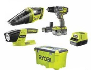 Werkteh Ryobi R18PDBL-252V set aku alata 18V, 3x alat, 2x baterija, punjač