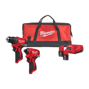 Werkteh Milwaukee M12BLPP2D-202B set aku alata 18V u koferu, 2x alat, 2x baterija, punjač 4933500139