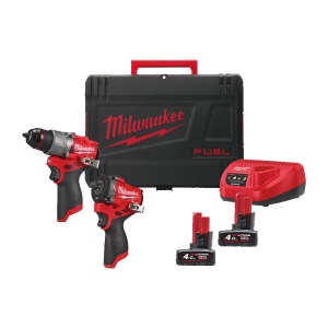 Werkteh Milwaukee M12FPP2X2-402X set aku alata 12V u koferu, 2x alat, 2x baterije, punjač 4933498741