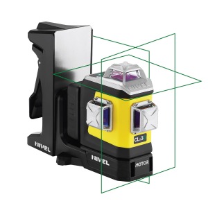 Werkteh CLx3G MOTOR – ZELENI linijski laser 3x360°, stativ