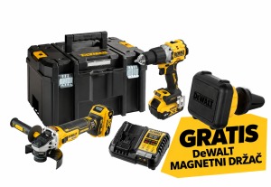 Werkteh DeWALT DCK2026P2T set aku alata 18V u koferu, 6 alata + 2 baterije, kofer + GRATIS DeWALT magnetni držač mobitela