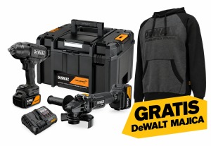Werkteh DeWALT DCK2225MP2T set aku alata McLaren 18V u koferu, 2 alata, 2 baterije, kofer + GRATIS DeWALT majica