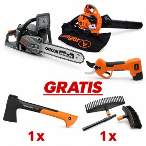 Werkteh Villager TOP SET ŠUMA VGS4125PE + VBV230E + VBP30 + GRATIS alati